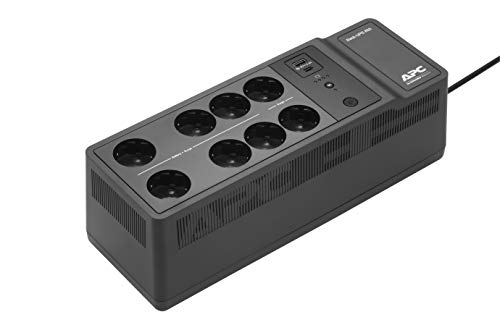 APC by Schneider Electric Back-UPS ES - BE850G2-SP 650VA mit 8 Schuko-Steckdosen und USB A und C Ladeanschluss, 850 va / 520 watt APC by Schneider Electric Back-UPS ES - BE850G2-SP 650VA mit 8 Schuko-Steckdosen und USB A und C Ladeanschluss, 850 va / 520 watt von APC by Schneider Electric