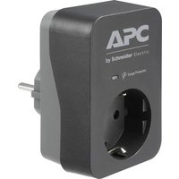 APC PME1WB-GR Überspannungsschutz-Zwischenstecker Schwarz von APC