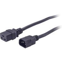 APC Strom Anschlusskabel [1x Kaltgeräte-Buchse C19 - 1x Kaltgeräte-Stecker C14] 2.00m Schwarz von APC