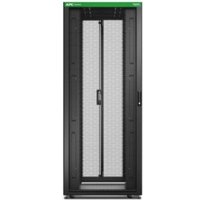 APC Easy Rack 800mm/42HE/1000mm mit Dach, Rollen, Füßen und 4 Halterungen, ohne Seitenteile, Boden, schwarz (ER8200) von APC