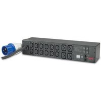 APC AP7822B Metered, 2 HE, 32 A, 230 V, (12) C13 & (4) C19 Rack-Stromverteiler von APC