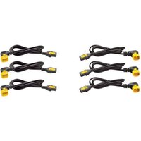 APC AP8702R-WW Stromkabel-Set (je 6), verriegelbar, C13 auf C14 (90 Grad), 0,6 m von APC