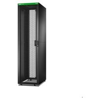 APC Easy Rack 600mm/48HE/1000mm mit Dach, Seitenwand, Rollen, Füßen und 4 Halterungen, ohne Boden, schwarz (ER6802) von APC