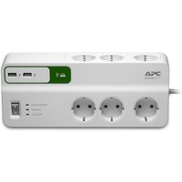 APC PM6U-GR Essential SurgeArrest 6-fach, 2 USB-Ports, 230 V von APC