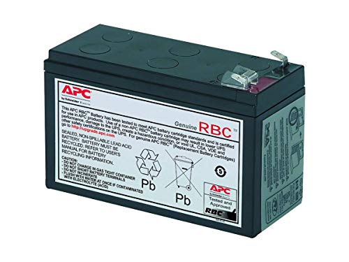 APC Replacement Battery RBC40 USV Ersatzbatterie 12 V - 7AH schwarz von APC by Schneider Electric