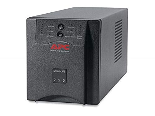 APC Smart UPS 750VA Schwarz Unterbrechungsfreie Stromversorgung (UPS) - Unterbrechungsfreie Stromversorgungen (USP) (750 VA, 500 W, 50/60, 340 J, 3 h, 16,4 min) von APC