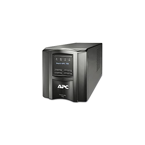 APC Smart-UPS SMT - SMT750I - Unterbrechungsfreie Stromversorgung 750VA (Line Interactive, AVR, LCD Display, 8 Ausgänge IEC-C13, Shutdown Software) von APC