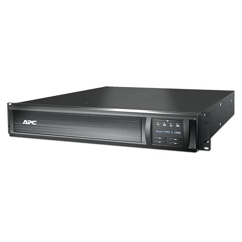 APC Smart UPS SMX - SMX1500RMI2U - USV 1500VA (Rack / Tower, bis zu 14 min. Überbrückungszeit bei Stromausfall, LCD Panel, ECO Mode - Stromsparfunktion) von APC by Schneider Electric