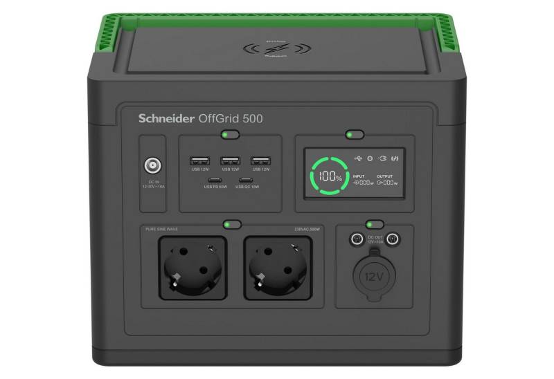 APC USV-Anlage Schneider OffGrid 500 - Tragbares kraftwerk - LCD, Lithium-Ionen, 2 CE von APC