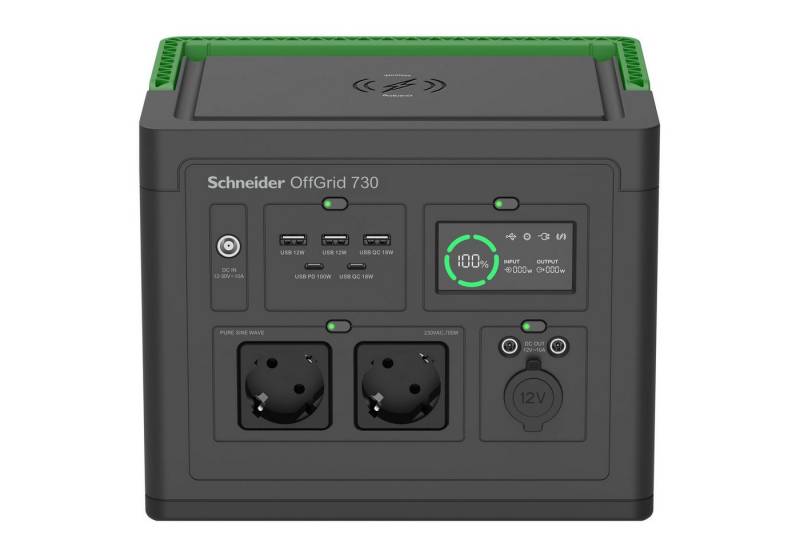 APC USV-Anlage Schneider OffGrid 730 - Tragbares kraftwerk - LCD, Lithium-Ionen, 2 CE APC USV-Anlage Schneider OffGrid 730 - Tragbares kraftwerk - LCD, Lithium-Ionen, 2 CE von APC