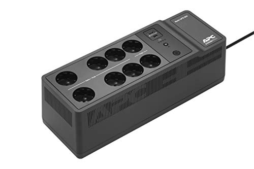 APC by Schneider Electric BE850G2-IT Back-UPS ES (8-Fach Überspannungsschutz, 2X USB-Ladeanschluss) von APC by Schneider Electric
