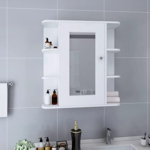 Waschtischunterschrank - Schränke & Aufbewahrung Badezimmer Spiegelschrank Weiß 66x17x63cm MDF von APCSA