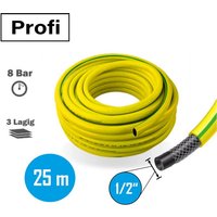 Profi Gartenschlauch 1/2 Zoll 25m gelb von STABILO-SANITAER