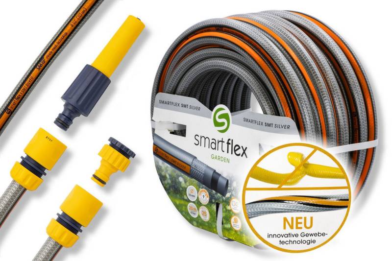 APD Schlauchtechnik Gartenschlauch Smartflex Gartenschlauch Set 1/2 Zoll 20m mit Armaturen von APD Schlauchtechnik