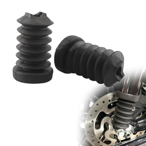 APDSFB Schwarz Gummi Hinterradgabel Abdeckung Stoßdämpfer Abdeckung Für 1997-2013 Für H&Arley Touring Street Electra Glide Road King Motorrad Teile von APDSFB
