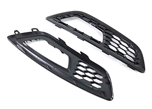 APDYNE Sport Kühlergrill Für Ford Für Focus MK3 2015-2018 Frontstoßstange Nebelscheinwerfer Lampenabdeckung Grill Racing Grills Schwarz Kühlergrill von APDYNE