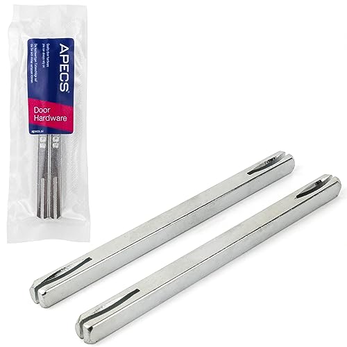 APECS Vierkantstift 8x130 mm verzinkt, Vierkant für Drückergarnitur Türdrücker 2-er set von APECS