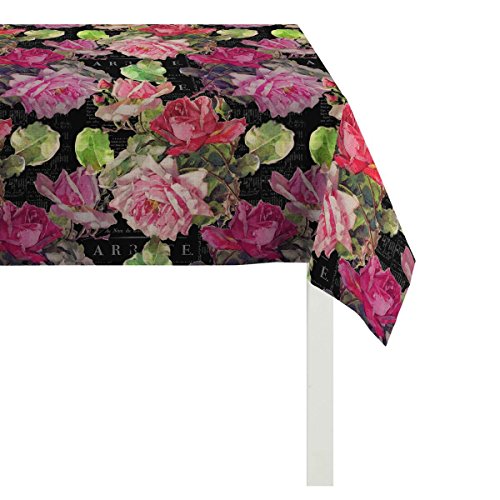 APELT 3039_95x95_60 mitteldecke "3039 Floral" circa 95 x 95 cm, Fb. 60, pink von APELT