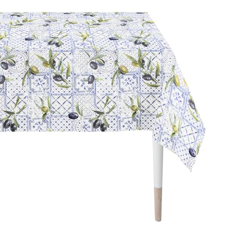 APELT 6523 150X250 col. 10 Tischdecke CO blau von APELT