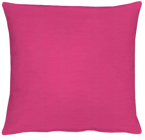 APELT Kissenhülle 4362 Farbe 31, modisch und zeitloser Kissenbezug, hochwertige und schicke Unifarbene Zierkissenhülle in Pink, Größe 40 x 40 cm von APELT