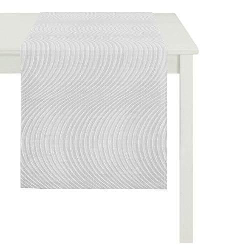 Apelt Läufer, Polyester, hellgrau, 48 x 140 x 0.2 cm von APELT