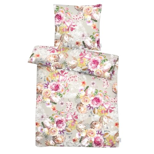 APELT Original-Bettwäsche mit außergewöhnlichem Design in seidig weicher Satin Qualität | Modell: Georgia | Größe: Standard (140x200/70x90) von APELT
