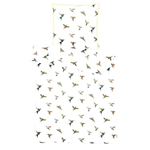 APELT Original-Bettwäsche mit außergewöhnlichem Design in seidig weicher Satin Qualität | Modell: Kolibri | Größe: Standard (140x200/70x90) von APELT