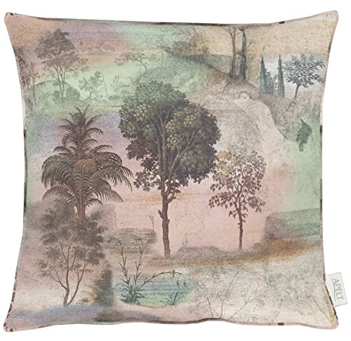 APELT Padua 46X46 40 Kissenhülle, Polyester-Baumwolle, rose / mint / grau, 46 x 46 x 0.3 cm von APELT