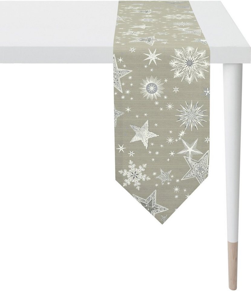 APELT Tischband 9602 CHRISTMAS ELEGANCE, Weihnachtsdeko, Weihnachten (1-tlg), Lurex-Jacquardgewebe von APELT