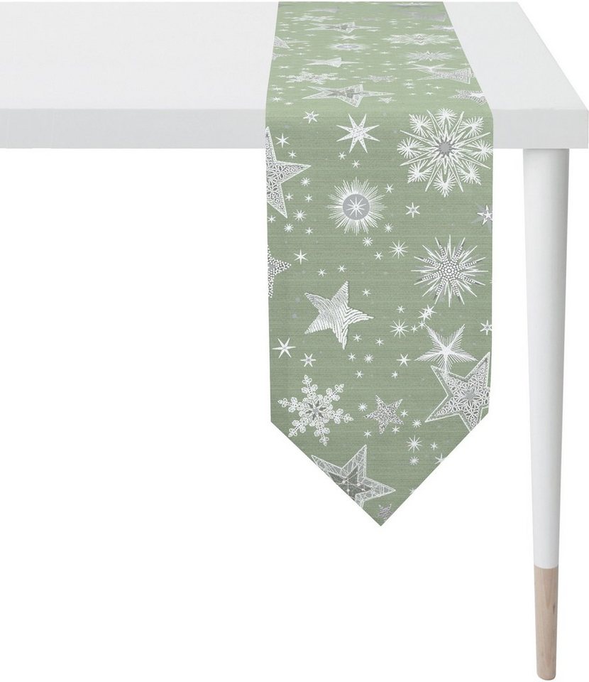APELT Tischband 9602 CHRISTMAS ELEGANCE, Weihnachtsdeko, Weihnachten (1-tlg), Lurex-Jacquardgewebe von APELT