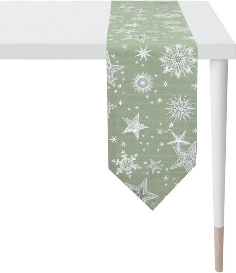APELT Tischband 9602 CHRISTMAS ELEGANCE, Weihnachtsdeko, Weihnachten (1-tlg), Lurex-Jacquardgewebe von APELT