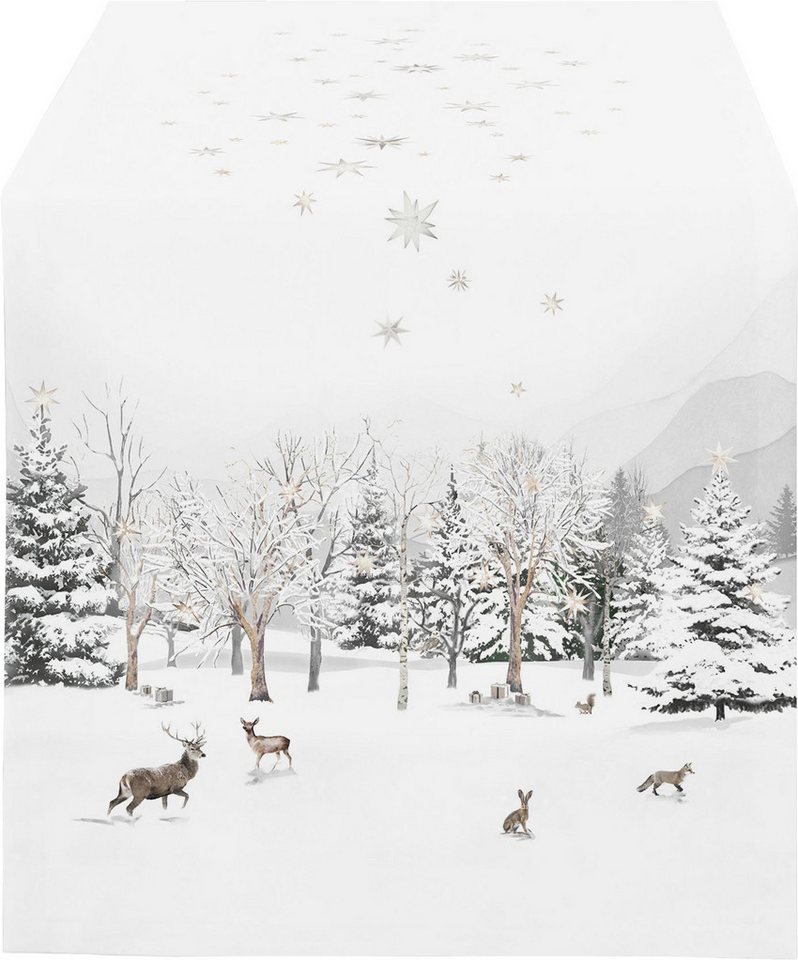 APELT Tischdecke Tischläufer "Season", Satin Motiv von APELT