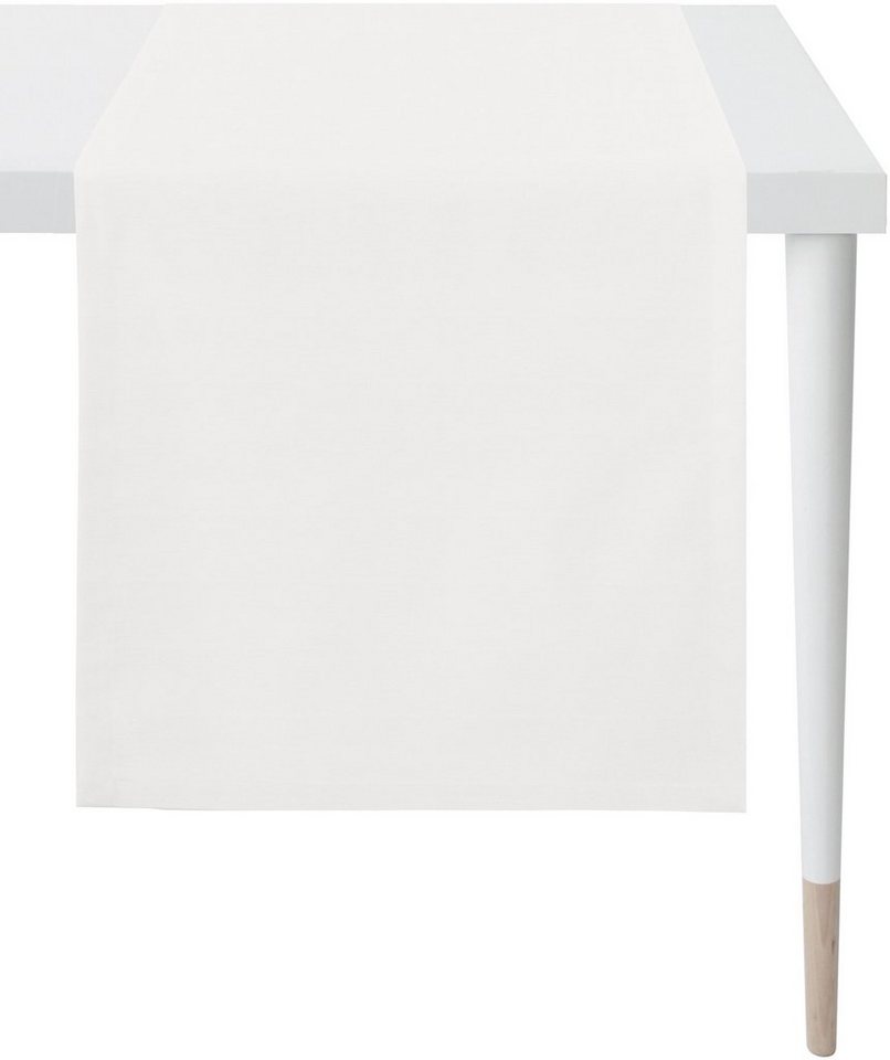 APELT Tischläufer 4362 Rips-Uni (1-tlg), UNI-BASIC von APELT