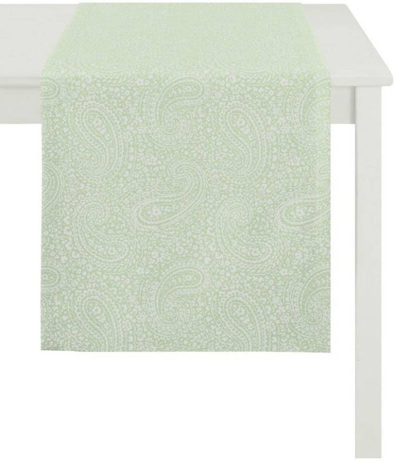 APELT Tischläufer 7907, Uni Paisley, Jacquard (1-tlg), mit zartem Paisleymuster von APELT