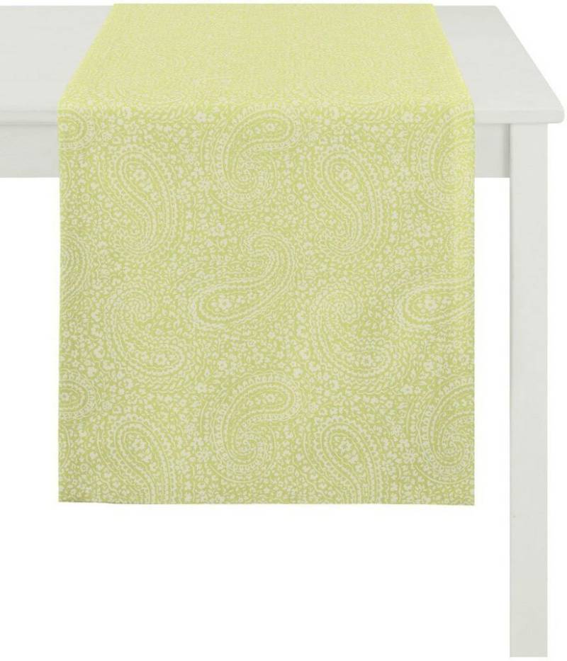 APELT Tischläufer 7907, Uni Paisley, Jacquard (1-tlg), mit zartem Paisleymuster von APELT