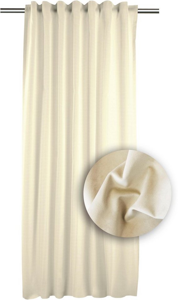 APELT Vorhang TASSILO (1 St), Smokband, blickdicht, HxB: 245x134, Tassoli, Fertigschal mit Universalband von APELT