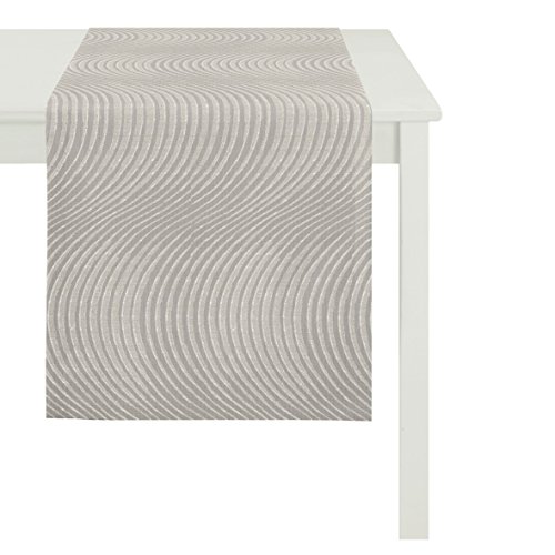 Apelt Läufer, Polyester, leinen, 48 x 140 x 0.2 cm von APELT