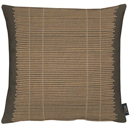 Apelt Kissenhülle, Polyester, Gold/schwarz, 46 x 46 x 0.4 cm von APELT