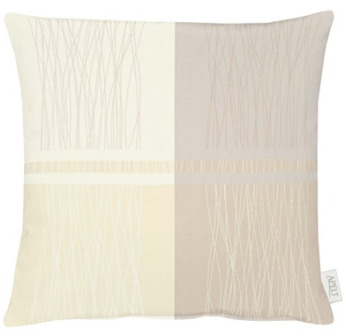 APELT Kissenhülle, Polyester, Hellbraun/beige, 49 x 49 x 0.5 cm von APELT