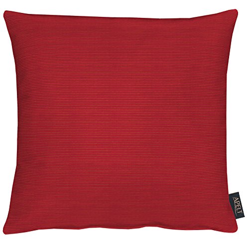 APELT Kissenhülle, Polyester, Rot, 40 x 40 cm von APELT