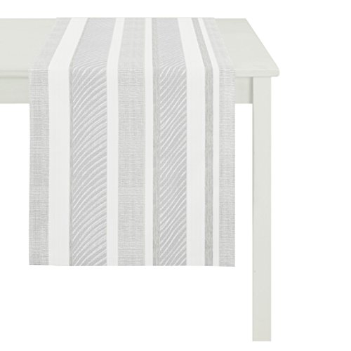 Apelt Läufer, Polyester, hellgrau, 48 x 140 x 0.2 cm von APELT