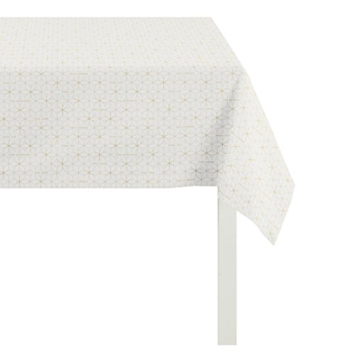 Apelt Tischdecke, Polyester, Creme/Gold, 84 x 84 x 0.2 cm von APELT