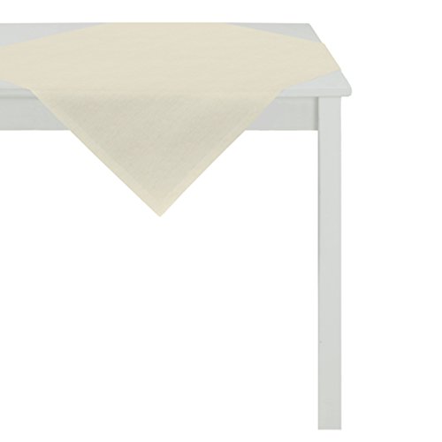 APELT Tischdecke, Polyester-Baumwolle, Hellgrau, 93 x 93 x 0.5 cm von APELT