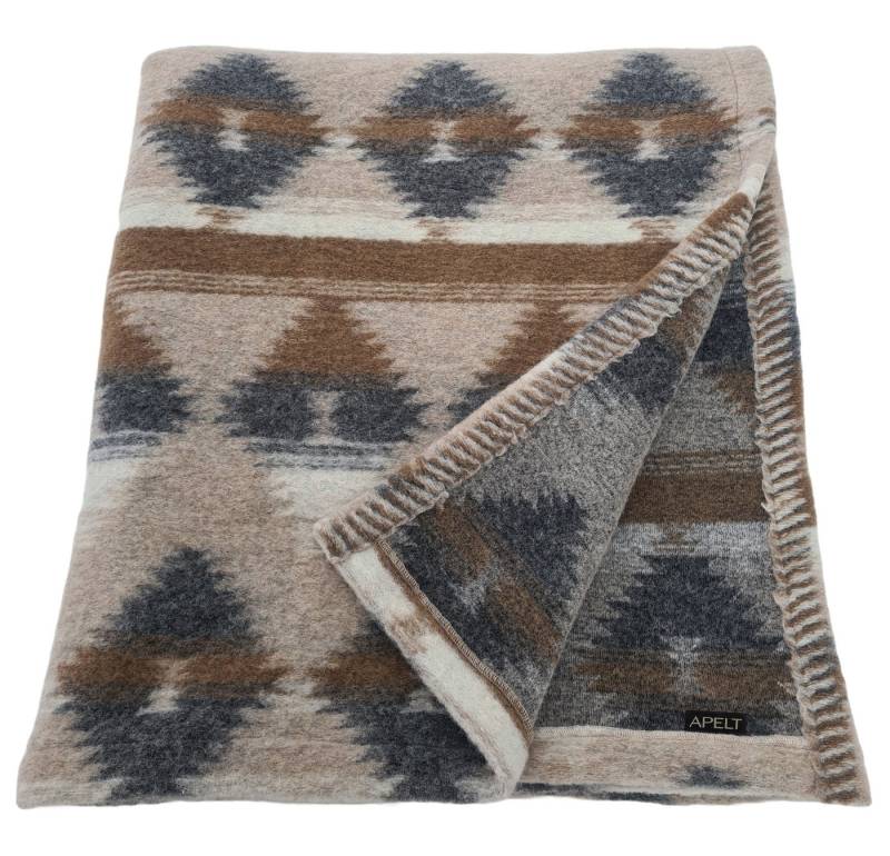 Plaid Sierra 140X180, APELT, mit Jacquard-Muster von APELT