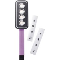 APEM AC3533 Folientastatur selbstklebend, mit Beschriftungsstreifen Tastenfeld Matrix 1 x 4 1St. APEM AC3533 Folientastatur selbstklebend, mit Beschriftungsstreifen Tastenfeld Matrix 1 x 4 1St. von APEM