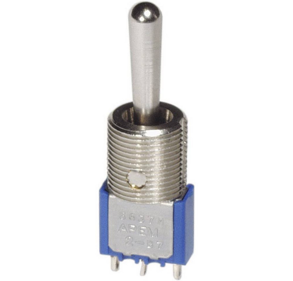APEM Schalter Hebelschalter 250 V/AC 3 A mit Gewindebuchse 11.9, Metallhebel APEM Schalter Hebelschalter 250 V/AC 3 A mit Gewindebuchse 11.9, Metallhebel von APEM