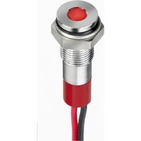 Apem - Q6F3CXXR24E LED-Signalleuchte Rot Flush 10 mcd von APEM