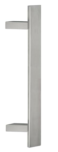 API Oregon Flachgriff aus satiniertem Edelstahl für Innentüren außen Fensterrahmen und Geschäfte - Oregon (Länge 500 mm - Achsabstand 300 mm) von API