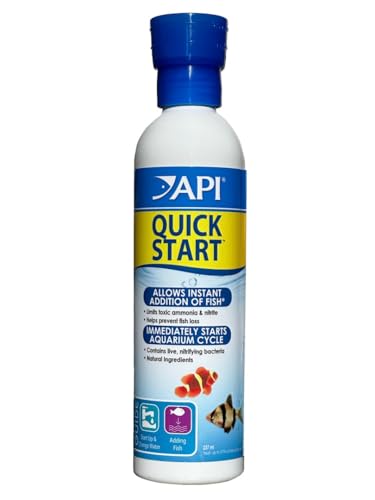 API Quick Start Nitrifizierende Bakterien für Süß- und Salzwasseraquarien, 237-ml-Flasche von API