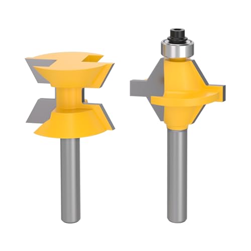 APIELE 2 Stücke 120 Grad Nutfräser Set 8mm Schaft mit Kantenanleimung Holzbearbeitung Nut Meißel Cutter Werkzeug APIELE 2 Stücke 120 Grad Nutfräser Set 8mm Schaft mit Kantenanleimung Holzbearbeitung Nut Meißel Cutter Werkzeug von APIELE